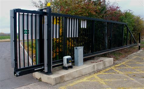 electric gate with masoary storage box|best gates for storage.